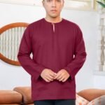 Maroon for Men: Lengan Panjang