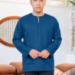 Teal Blue for Men: Lengan Panjang